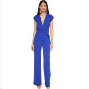 Diane Von Furstenberg DVF Purdy Jumpsuit 4 Blue